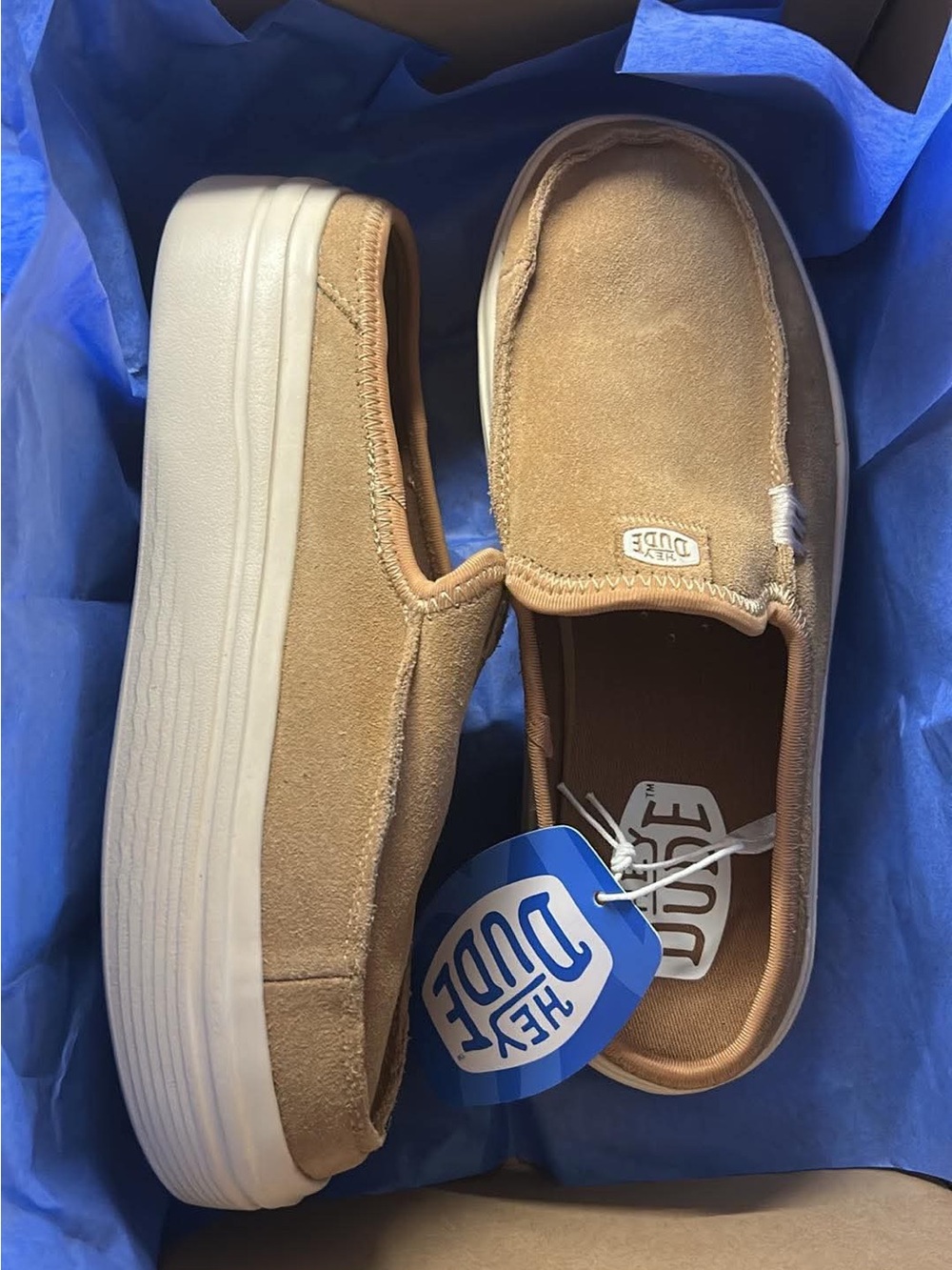 HEY DUDE Austin Lift Platforms Slip-ons
